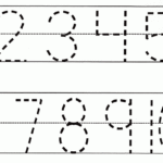 Number Tracing Pre K Worksheets National Kindergarten Readiness