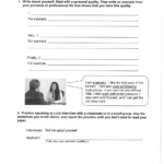 Personal Qualities Worksheet