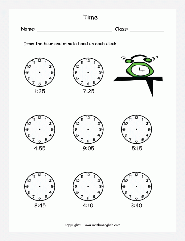 Printable Primary Math Worksheet For Math Grades 1 To 6 Based On The 