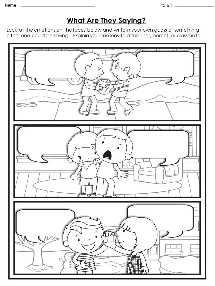 Read The Situation Social Skills Worksheets Teaching Social Skills