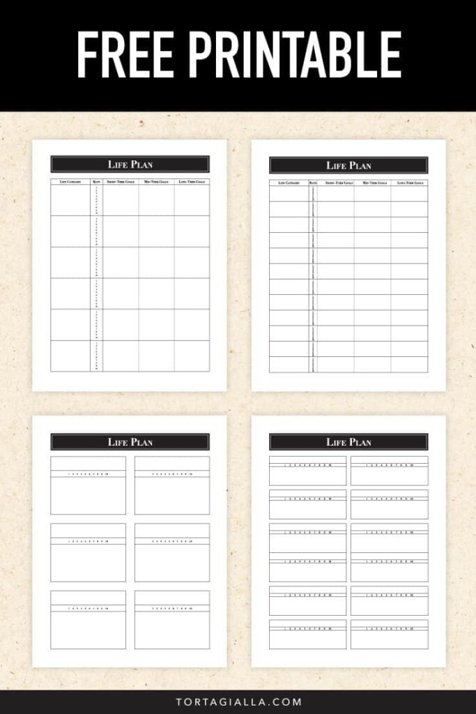 Reset Your Life Life Planning Template Tortagialla Life Plan 