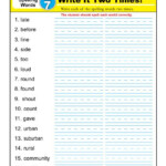 Second Grade Spelling Words List Week 7 K12reader