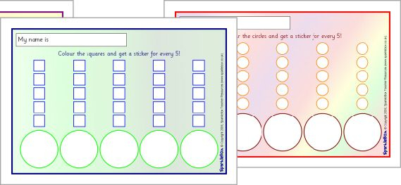 Shape Reward Charts SB552 SparkleBox Reward Chart Chart Education