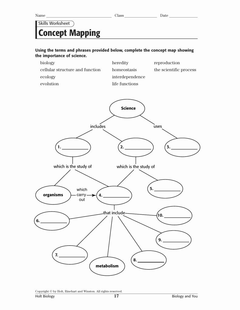 Skills Worksheet Concept Mapping Elegant Concept Mapping In 2020