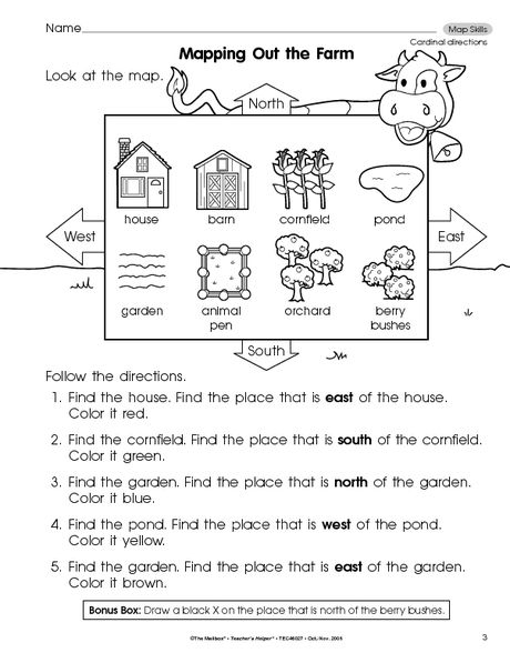 Social Studies Worksheet Map Skills The Mailbox Social Studies