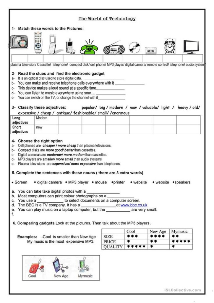 The World Of Technology English ESL Worksheets Reading 