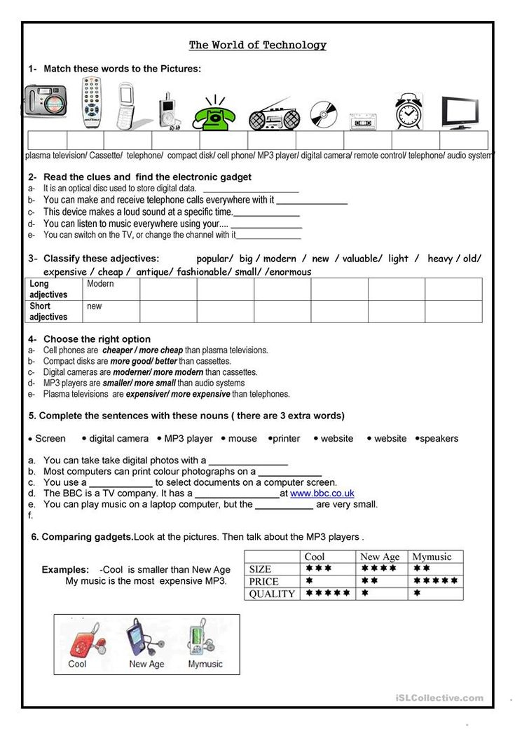 The World Of Technology English ESL Worksheets Reading