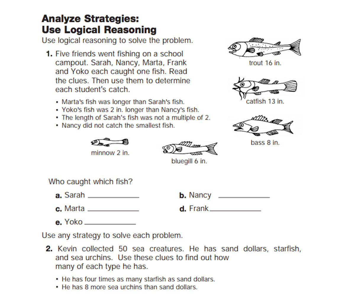 Free Printable Deductive Reasoning Skills Worksheets - SkillsWorksheets.com