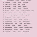 Verb Patterns Infinitives And Gerunds Interactive Worksheet