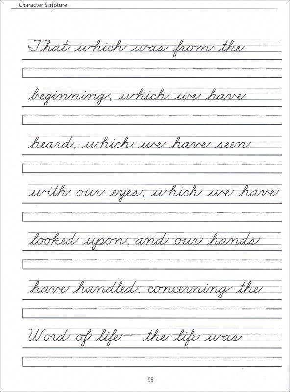 Zaner Bloser Cursive Handwriting Worksheets Worksheets Master