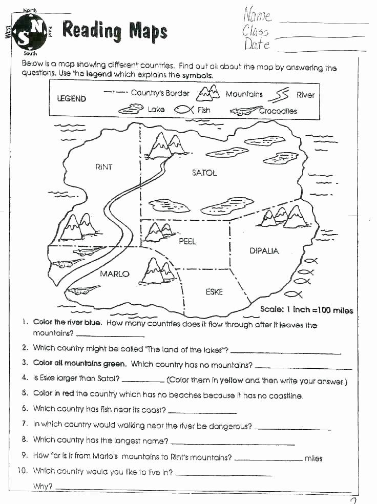 10 2Nd Grade Map Worksheets Coo Worksheets