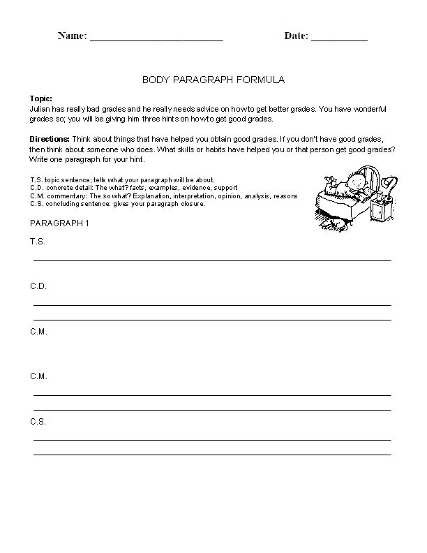 13 Paragraph Writing Worksheets Worksheeto