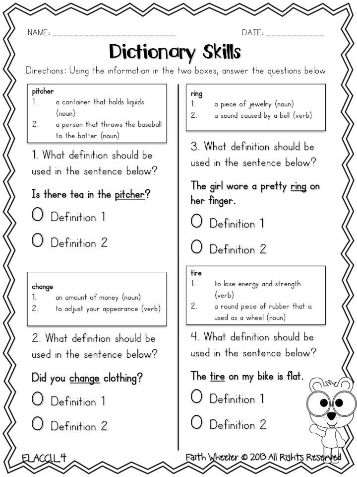 20 3rd Grade Library Skills Worksheets Worksheet From Home