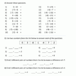 Adding Integers Worksheet Pdf