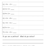Adding Integers Worksheet Pdf