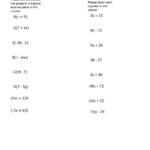 Algebra 24 Factoring Worksheet