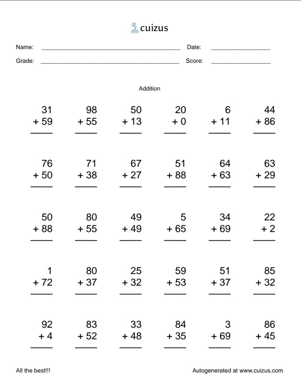 Basic Arithmetic Skill Worksheet SkillsWorksheets Basic Arithmetic Skill Worksheet SkillsWorksheets