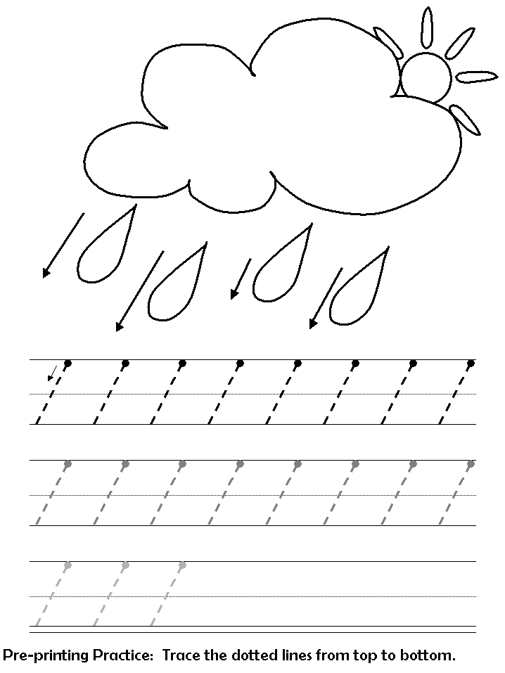 Beginning Handwriting Worksheets Hand Writing