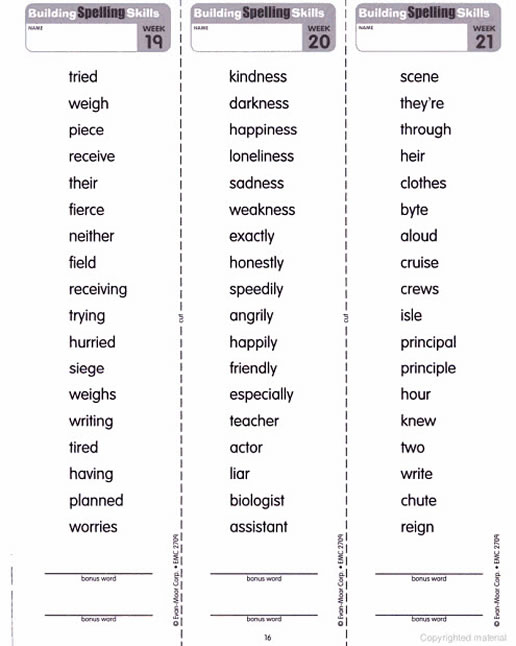 Building Spelling Skills Daily Practice Grade 5