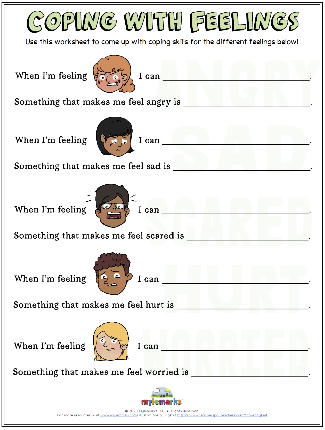 Coping With Feelings 1 F