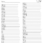 Cursive Alphabet Handwriting Practice Alphabetworksheetsfreecom 6