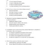 Customer Service Interactive Worksheet