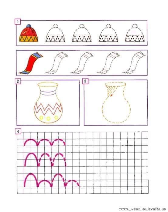 Fine motor skills worksheets for preschool Preschool Crafts