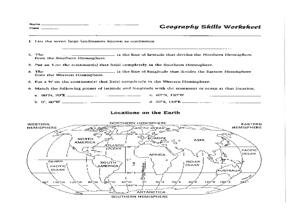 Free Printable Map Skills Worksheets Printable Maps