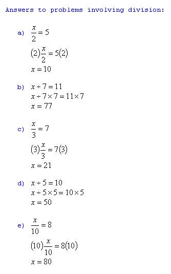 Freemathtutoring Basic Algebra Answers 2 Multdiv Part Of The Official