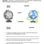 Globes Worksheet In 2021 Cardinal Directions Worksheet Map