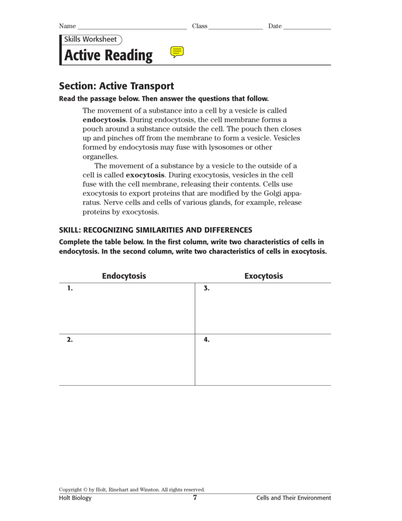 Holt Biology Active Reading Answer Key Amirehdesign