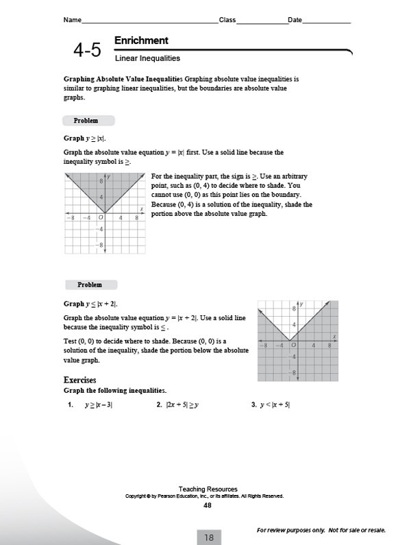 Integrated Math 2 Worksheets Free Worksheets Samples