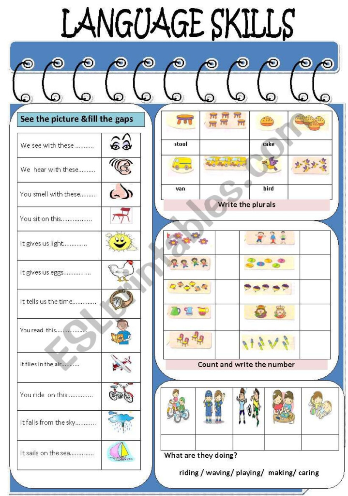 Language Skills ESL Worksheet By Jhansi