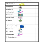 Personal Hygiene Life Skills Checklist Worksheet