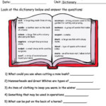 PrimaryLeap co uk Dictionary Work 4 Worksheet Dictionary Skills