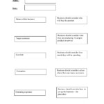 Research Skills Worksheet