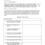 Research Skills Worksheet By Blanca Issuu
