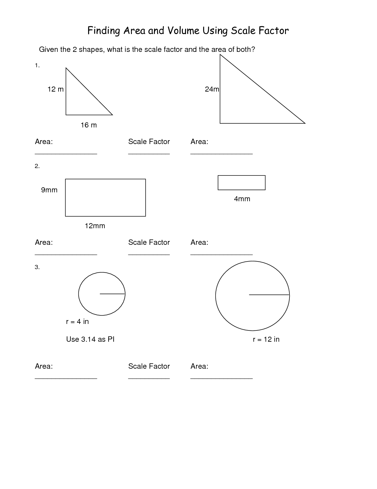 Scale Factorheets Checksheet 7th Gradeheets 520650 Finding Factor