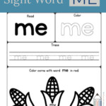 Sight Word Me Worksheet Sight Word Worksheets Kindergarten
