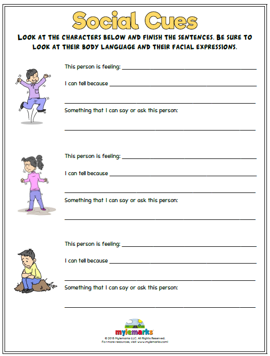 Social Skills Worksheets For Kids And Teens