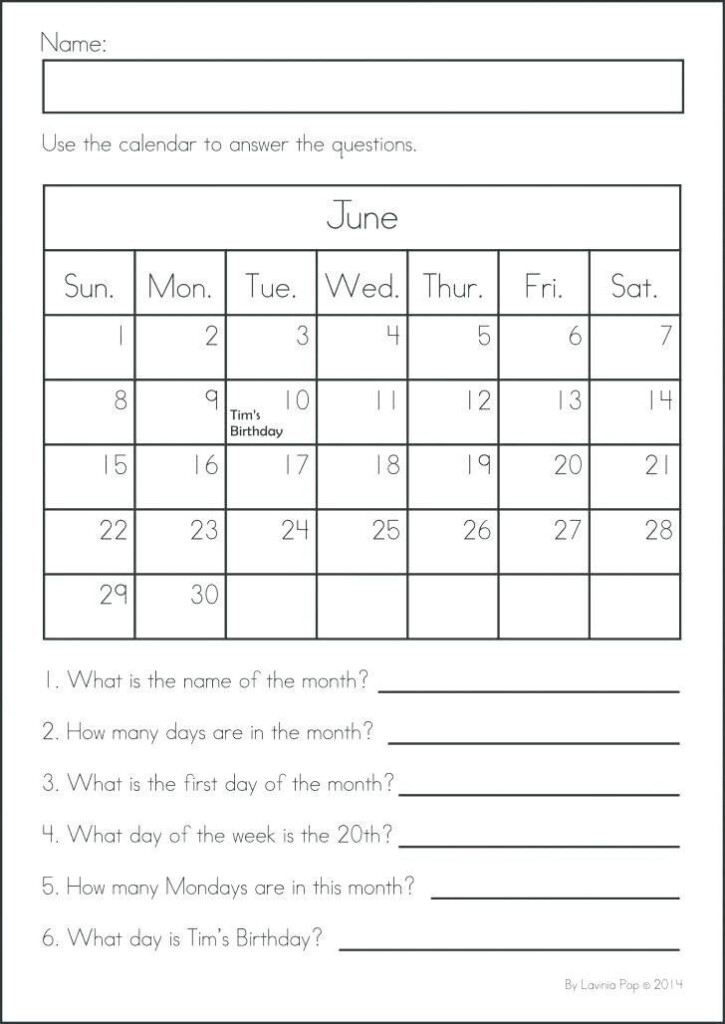  Using A Calendar Worksheet Free Download Goodimg co