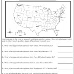 Using A Map Scale Worksheets Lesson Plans Map Skills Social Map