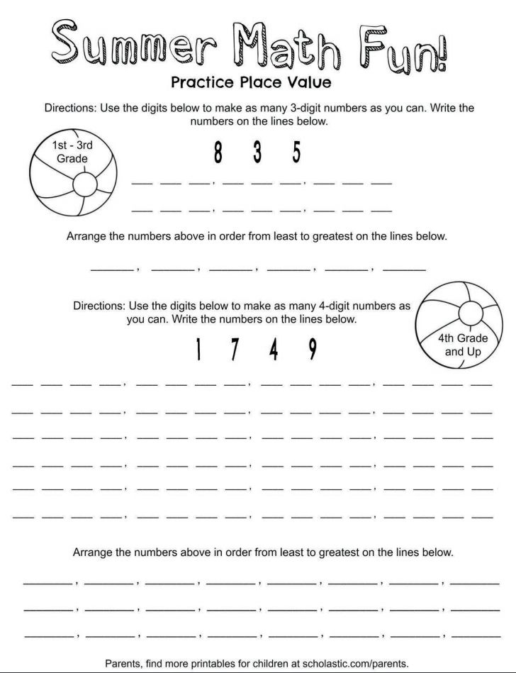 Your Child Can Get Summer Started With These Math Exercises To Keep 