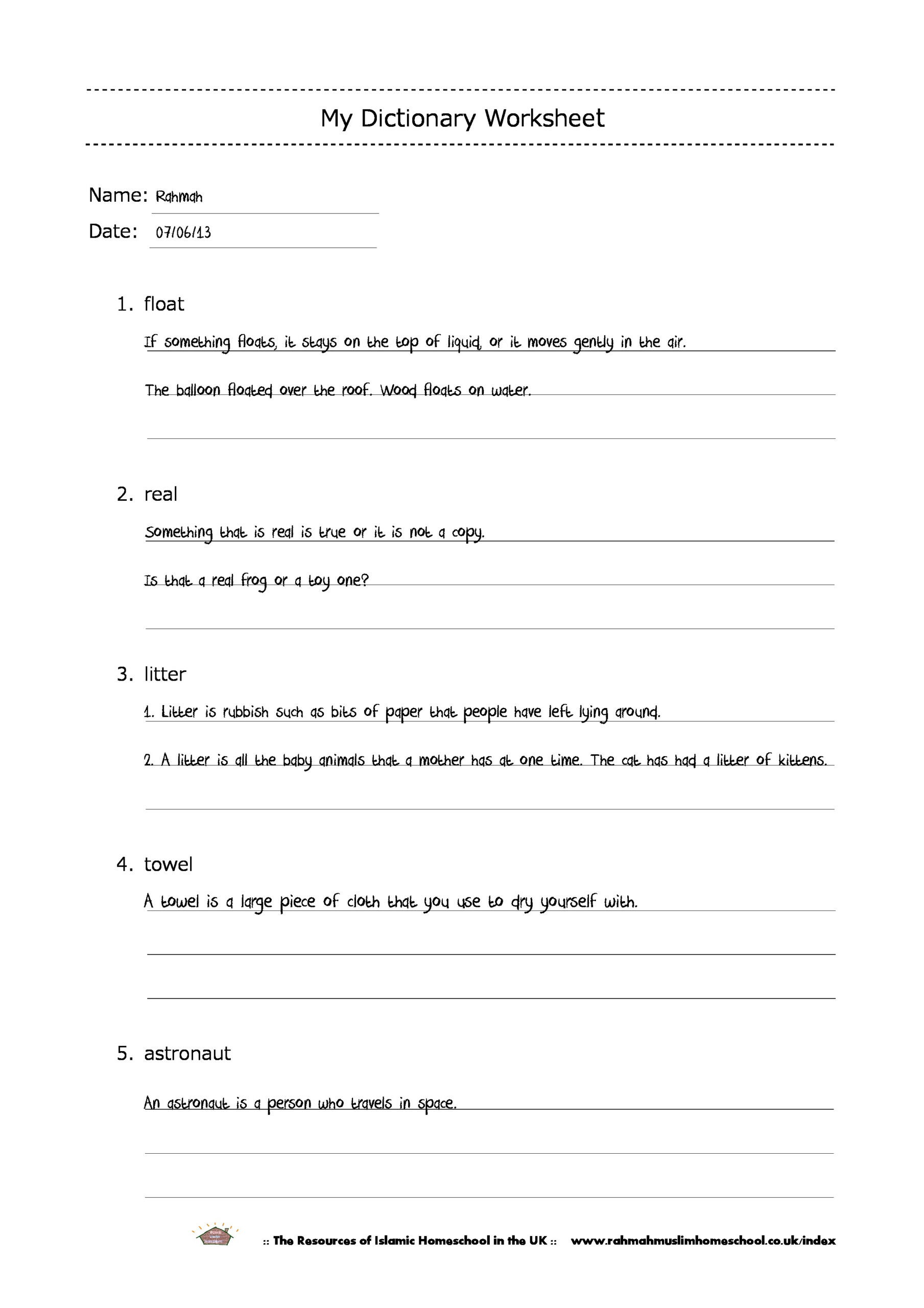 12 Dictionary Skills Worksheets Worksheeto