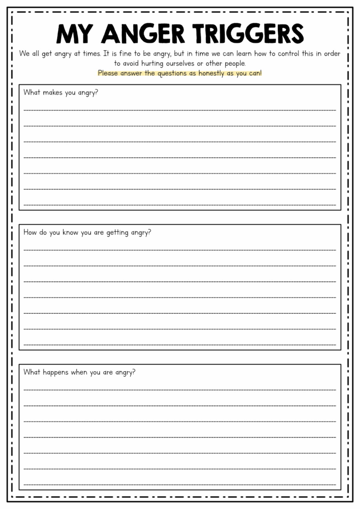 20 Anger Worksheets For Adults Free PDF At Worksheeto