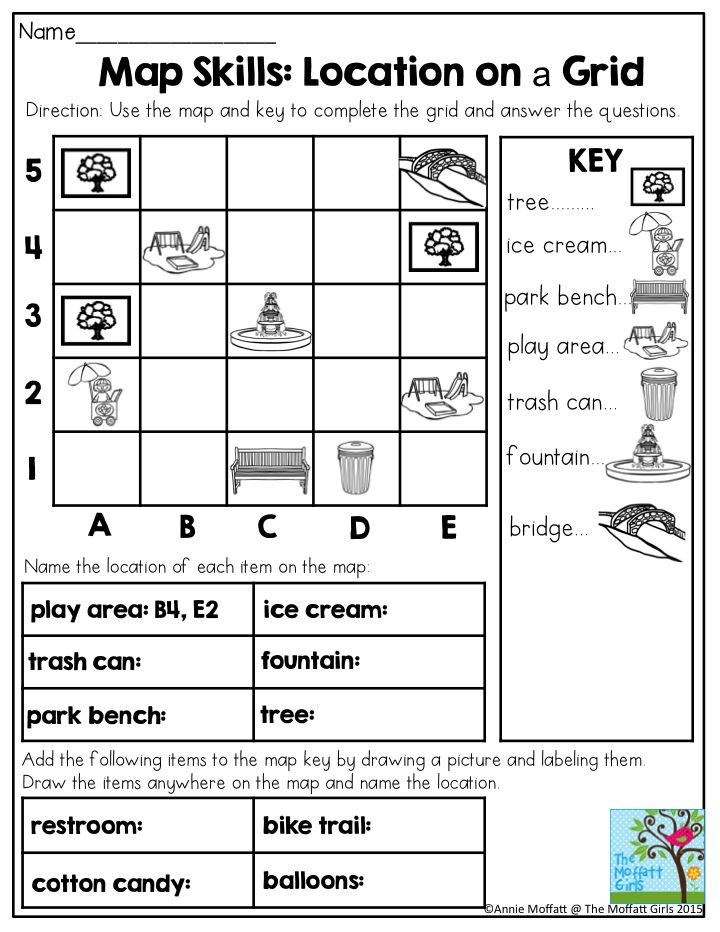 2nd Grade Map Skills Worksheets