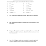 Chem Skills Worksheet 4 Significant Figures Answers SkillsWorksheets