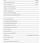 Free Printable Parenting Skills Worksheets