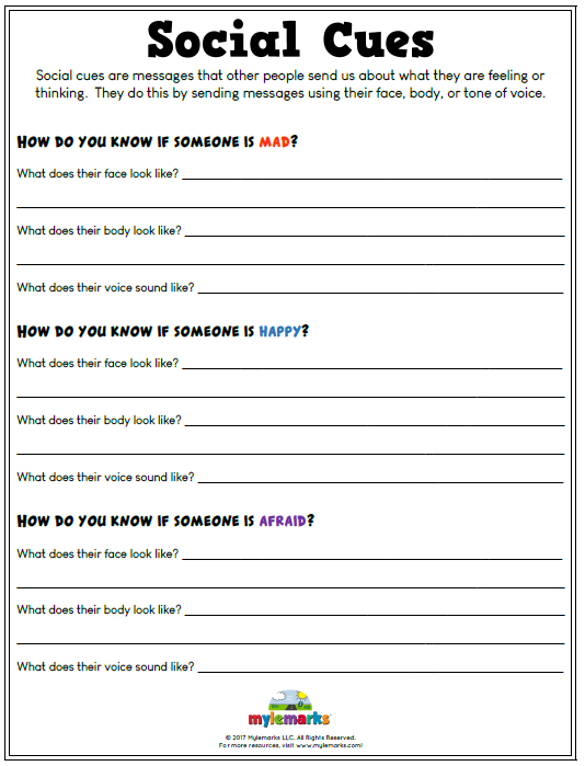 Free Printable Social Skills Activities Worksheets Printable Templates