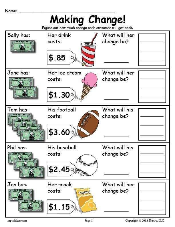 Life Skills Money Management Worksheets